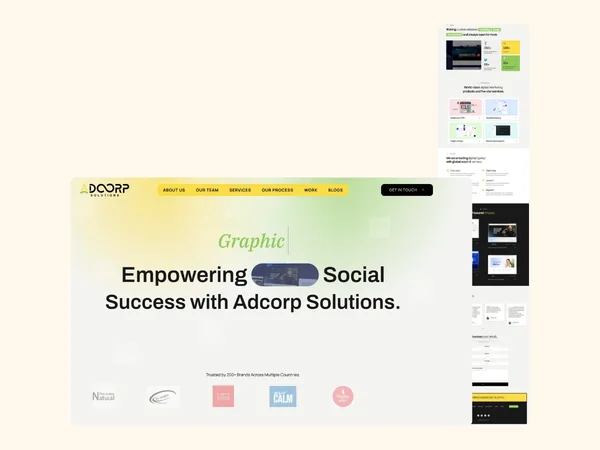 Marketplace Adcorp website development overview