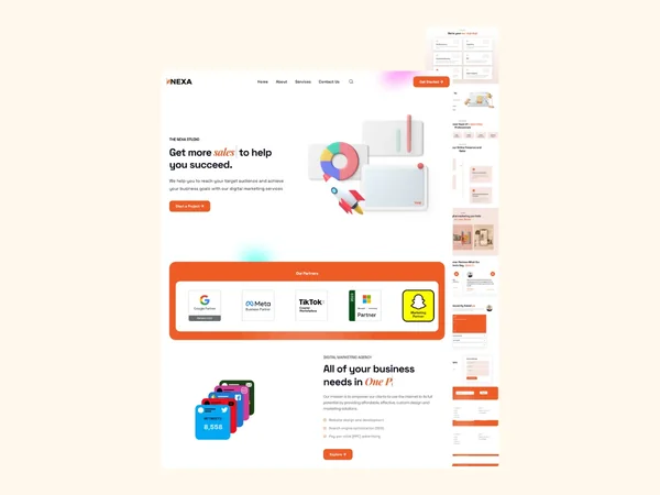NEXA Agency website development overview