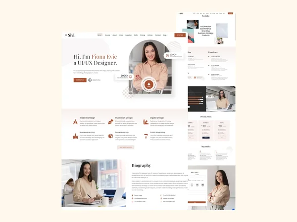 Sivi Portfolio website development overview