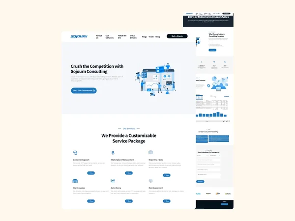 Sojourn Consulting website development overview